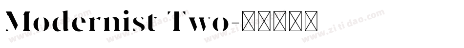Modernist Two字体转换